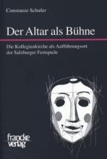 Cover-Bild Der Altar als Bühne