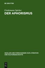 Cover-Bild Der Aphorismus