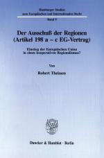 Cover-Bild Der Ausschuß der Regionen (Artikel 198 a - c EG-Vertrag).