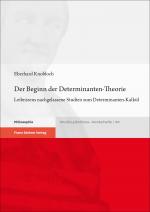 Cover-Bild Der Beginn der Determinanten-Theorie