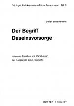 Cover-Bild Der Begriff Daseinsvorsorge