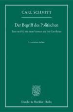 Cover-Bild Der Begriff des Politischen.