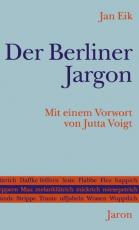 Cover-Bild Der Berliner Jargon