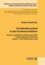 Cover-Bild Der Betriebsverkauf in den Insolvenzverfahren