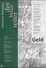 Cover-Bild Der Blaue Reiter. Journal für Philosophie / Geld