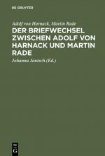 Cover-Bild Der Briefwechsel zwischen Adolf von Harnack und Martin Rade