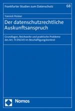 Cover-Bild Der datenschutzrechtliche Auskunftsanspruch