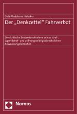 Cover-Bild Der 'Denkzettel' Fahrverbot