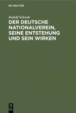 Cover-Bild Der deutsche Nationalverein, seine Entstehung und sein Wirken