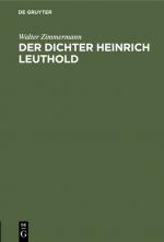 Cover-Bild Der Dichter Heinrich Leuthold