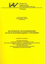 Cover-Bild Der Einfluss der Universitätskliniken auf die Arzneimittelausgaben in Nordbaden