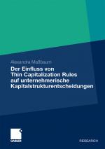 Cover-Bild Der Einfluss von Thin Capitalization Rules auf unternehmerische Kapitalstrukturentscheidungen