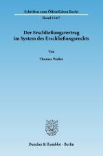 Cover-Bild Der Erschließungsvertrag im System des Erschließungsrechts.
