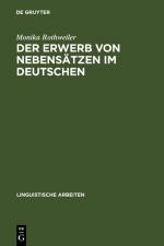 Cover-Bild Der Erwerb von Nebensätzen im Deutschen