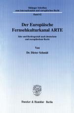 Cover-Bild Der Europäische Fernsehkulturkanal ARTE.