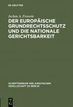 Cover-Bild Der europäische Grundrechtsschutz und die nationale Gerichtsbarkeit