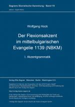 Cover-Bild Der Flexionsakzent im mittelbulgarischen Evangelie 1139 (NBKM)