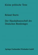 Cover-Bild Der Haushaltsausschuß des Deutschen Bundestages