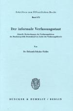 Cover-Bild Der informale Verfassungsstaat.