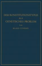 Cover-Bild Der Konstitutionstypus als genetisches Problem