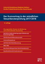 Cover-Bild Der Kurzvortrag in der mündlichen Steuerberaterprüfung 2017/2018