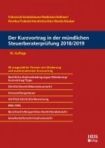 Cover-Bild Der Kurzvortrag in der mündlichen Steuerberaterprüfung 2018/2019