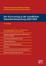 Cover-Bild Der Kurzvortrag in der mündlichen Steuerberaterprüfung 2023/2024