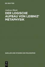 Cover-Bild Der logische Aufbau von Leibniz' Metaphysik