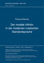 Cover-Bild Der modale Infinitiv in der modernen russischen Standardsprache