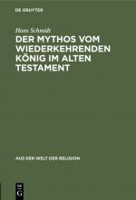Cover-Bild Der Mythos vom wiederkehrenden König im Alten Testament