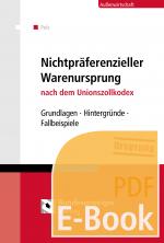 Cover-Bild Der nichtpräferenzielle Warenursprung (E-Book)