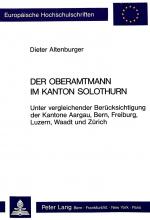 Cover-Bild Der Oberamtmann im Kanton Solothurn