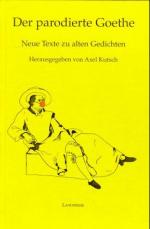 Cover-Bild Der parodierte Goethe