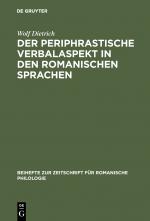 Cover-Bild Der periphrastische Verbalaspekt in den romanischen Sprachen