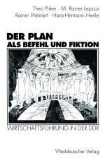 Cover-Bild Der Plan als Befehl und Fiktion