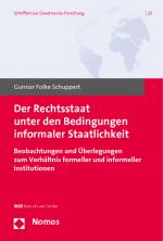 Cover-Bild Der Rechtsstaat unter den Bedingungen informaler Staatlichkeit