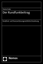 Cover-Bild Der Rundfunkbeitrag