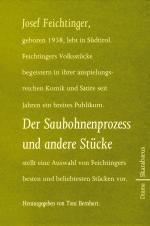 Cover-Bild Der Saubohnenprozess und andere Stücke