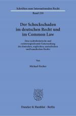 Cover-Bild Der Schockschaden im deutschen Recht und im Common Law.