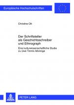 Cover-Bild Der Schriftsteller als Geschichtsschreiber und Ethnograph