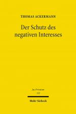 Cover-Bild Der Schutz des negativen Interesses
