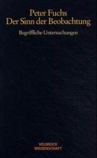 Cover-Bild Der Sinn der Beobachtung