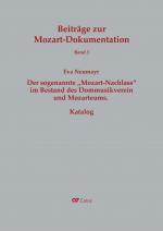Cover-Bild Der sogenannte "Mozart-Nachlass" im Bestand des Dommusikvereins und Mozarteums. Katalog