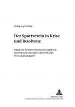 Cover-Bild Der Sportverein in Krise und Insolvenz