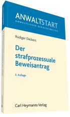 Cover-Bild Der strafprozessuale Beweisantrag