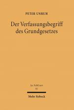 Cover-Bild Der Verfassungsbegriff des Grundgesetzes