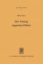 Cover-Bild Der Vertrag zugunsten Dritter