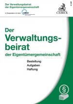 Cover-Bild Der Verwaltungsbeirat der Eigentümergemeinschaft