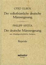 Cover-Bild Der volksthümliche deutsche Männergesang (Reprint der 2. Auflage 1887)