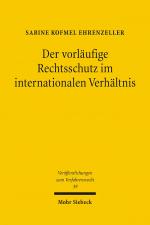 Cover-Bild Der vorläufige Rechtsschutz im internationalen Verhältnis